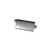 Redback Universal Muffler - 8" x 5" Oval 14" Long 1 3/4" O/C Turbo Flow