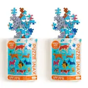 2x 100pc WerkShoppe Snax Jigsaw Puzzle 8x10in Pooches Playtime Kids Game 7y+