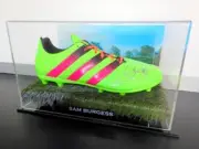 Signed Sam Burgess NRL Adidas Football Boot - Proof COA - South Sydney Rabbitohs