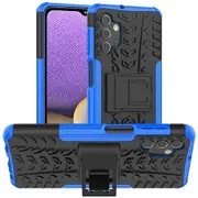 Samsung Galaxy A32 5G Case, Shockproof Heavy Duty Tough Kickstand Protective Rugged Case Cover (Blue)