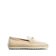 [Tod's] Tod's Gomma Leather Loafers 38 IT NEUTRALS