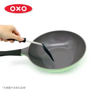 美國【OXO】好好握彈性矽膠鍋鏟-黑芝麻