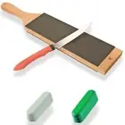 Leather Strop Paddle for Knife Sharpening with Polishing Compound 3" by 15" L...