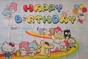 Hello, Kitty Birthday Banner, 3x4FT with Party Decoration and Accessories