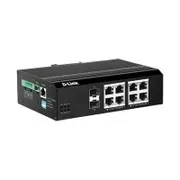 D-Link 10-Port Gigabit Industrial Smart Managed PoE+ Switch with 8 PoE ports &amp; 2 SFP ports - DIS-F200G-10PS-E