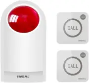 Remote Emergency Strobe Siren Alarm Kit Waterproof Outdoor Loud Panic Sos War...