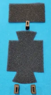 Shure 55 mic REBUILD KIT *USA* POP FILTERS BLACK - INTERNAL RUBBER SHOCK MOUNTS