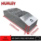 1600x550x440mm Aluminium Gullwing Drawbar/Trailer Tool Box 2.0mm Checker Plate