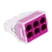 50 x 6-Way Wago 773-106 Push Connectors 2.5mm²