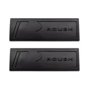 2x Matte Black Metal Roush Logo Car Fender Trunk Letter Emblem Sport Turbo Badge (for: Honda Civic)