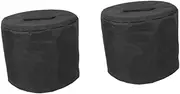 2pcs Small Round Fire Pit Cover Fire Bowl Cover Fit for Multiple Pit Sizes Weatherproof