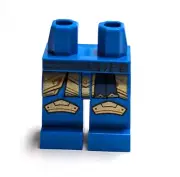 Lego - Minifigure Legs - Blue, Gold, Belt, Robe, Armor