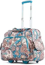 [OLYMPIA] Deluxe Fashion Rolling Overnighter