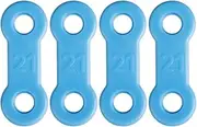Elastic Replacement Straps Designed for Compatibility with EMA Anti-Snoring Appliance, Firm Blue, Hypoallergenic Straps - 4-Pack (21mm)