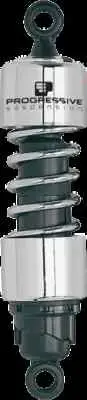 Progressive 412 Rear Shock Damper 11in Chrome Harley Dyna Super Glide Sport 99