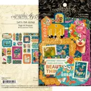 Graphic 45 Let's Get Artsy Tags & Frames 34pc