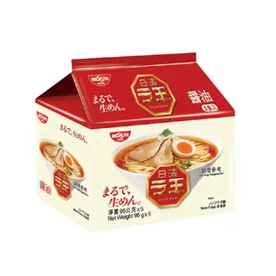 日清拉王醬油味非油炸速食麵5入