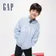 【GAP】男童裝 Logo連帽外套-藍色(890300)