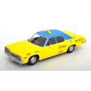 Kkdc181126 1/18 Dodge Monaco 1974 Texas Taxi Yellow/Blue Diecast Mini Car