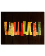Ready2HangArt Muzik Wrapped Canvas Wall Art