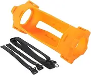 XBERSTAR Speaker Case Cover for JBL FLIP 7 Speaker Silicone Case Portable Travel Protective Cover with Strap (Orange)