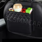 Car Back Seat Organizer Storage Bag Leather Phone Tissue Bottle Hanging Pocket (for: Renault)