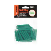 Ramset 7 x 50mm Green Wall Plugs - 50 Pack
