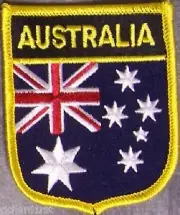 Embroidered International Patch National Flag of Australia NEW bunting