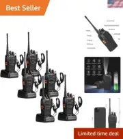 Two Way Radios Long Range Adults 16 Channels Handheld Rechargeable with Flash...