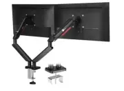 SIIG Dual Gas Spring Arm Stand For 13-32" Monitors CE-MT3Y11-S1