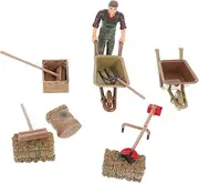 UPKOCH 11 Pcs Farm Tool Realistic Simulation Implements for Miniature Layouts Decorative Ornaments for Farm Tables Home
