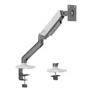 Brateck LDT88-C012 Single Screen Monitor Arm Space Grey & White