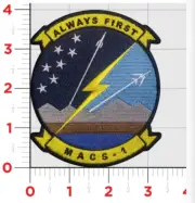 MARINE AIR CONTROL GROUP MACS-1 HOOK & LOOP EMBROIDERED PATCH