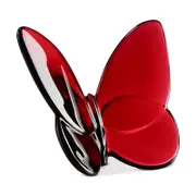 Baccarat 2.5 Lucky Crystal Butterfly in Red