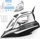 1700W Steam Iron with Non-Stick Soleplate, Auto-Off & Self-Cleaning, Grey