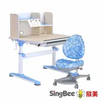 在飛比找PChome24h購物優惠-【SingBee 欣美】DIY-非凡成長雙板桌+90桌上書架