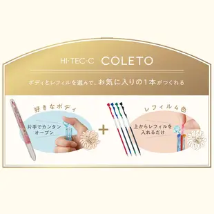 PILOT百樂 x PAUL & JOE聯名 第二彈 HI-TEC-C coleto 4色筆桿、替芯0.4mm