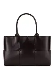 BOTTEGA VENETA Arco Small $3700 Fondant Intreccio Tote Bag New & Authentic