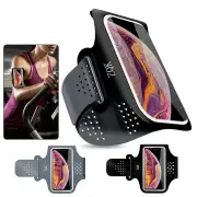 6.5'' Running Arm Bag Sports Waterproof Sweatproof Touch Screen Night Reflective Phone Bag for Outdoor Riding Hiking Fit