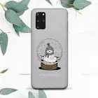Snowman Christmas Bubble Ball Case For Samsung Note 10 20 S20 S21 S22 S23 S24 FE