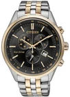 Citizen Eco-Drive Two Tone Chronograph Tachymeter Men's Watch AT2144-54E