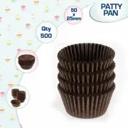 Patty Pans Brown #530 - 50x25mm Cupcake Muffin Cases Liners Cake Cupcake Boxes