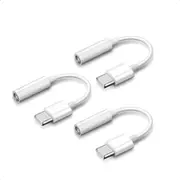 3Pack Usb C To Headphone Jack Adapter Type 3.5Mm Compatible With Google Pixel 2 Xl / 2018 Ipad Pro Huawei Samsung Galaxy Note 10 S10 More Devices3pack