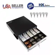 HK SYSTEMS D46SBU 18" Heavy Duty Black POS Cash Drawer with 5Bill/8Coin