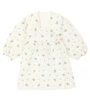[C'era Una Volta] C'era Una Volta Quilted floral dress Y 12 white