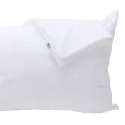 Feather Proof Pillow Protectors Queen Size with Zipper Set of 2 - 100% Waterp...