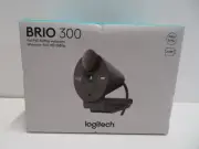 Authentic Logitech Brio 300 Full HD 1080p Webcam BLACK (960-001497) Brand New