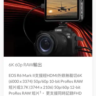 【Canon】EOS R6 Mark II 超高速4K全片幅無反相機 (公司貨)