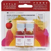 6 Pack LorAnn Candy & Baking Flavoring .125oz 2/Pkg-Apple FLAVOR-350