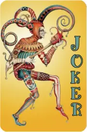 Mah Jongg Jong Mahjong 10 Joker Stickers Jester - Set #370 ** Free Shipping **